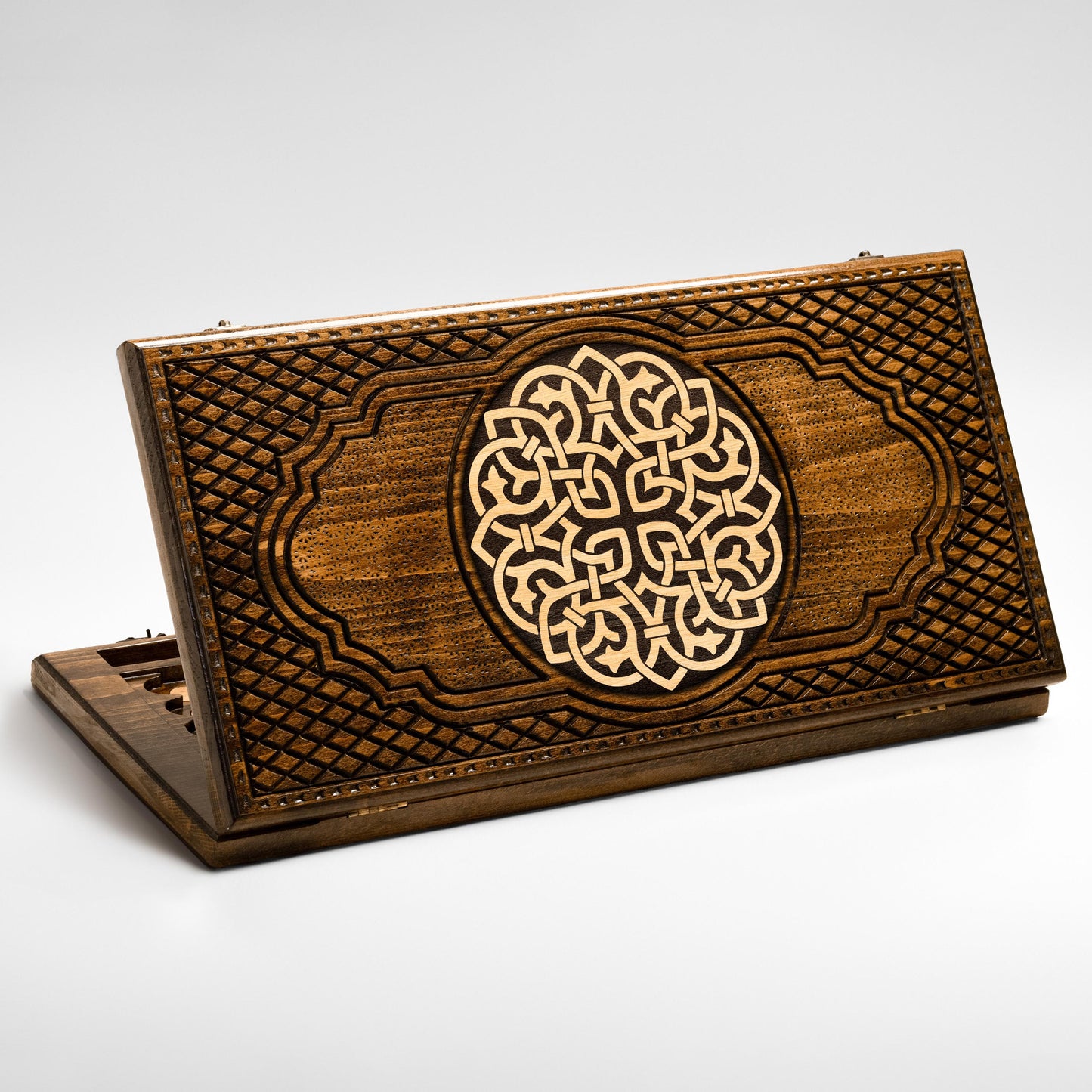 Wooden Backgammon Set - Ornaments - Unumperfectus
